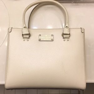 White kate spade bag near perfect condition
